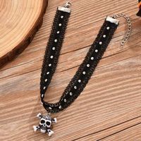 Wholesale Jewelry Vacation Classic Style Color Block Plastic Resin Polyester Gold Plated Plating Choker main image 6