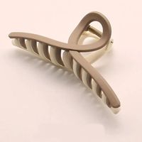 Women's Simple Style Solid Color Butterfly Alloy Resin Chain Hollow Out Hair Claws sku image 108