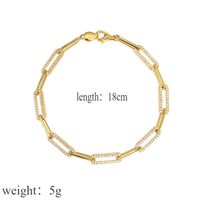 Sterling Silver K Gold Plated Elegant Lady Classic Style Inlay Geometric Zircon Bracelets main image 2