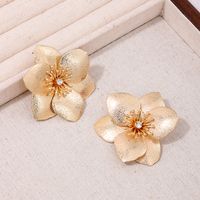 1 Pair Elegant Sweet Artistic Flower Inlay Alloy Rhinestones Ear Studs sku image 1