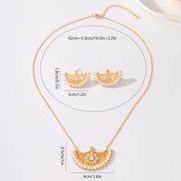 Copper 18K Gold Plated Simple Style Classic Style Inlay Solid Color Zircon Jewelry Set main image 2
