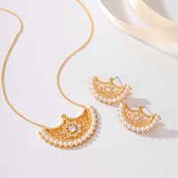 Copper 18K Gold Plated Simple Style Classic Style Inlay Solid Color Zircon Jewelry Set main image 4