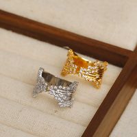 Copper 18K Gold Plated Basic Modern Style Classic Style Plating Inlay Irregular Zircon Open Rings main image 7