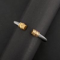Wholesale Jewelry Simple Style Geometric 304 Stainless Steel Alloy Inlay Bangle sku image 3