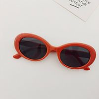 IG Style Y2K Cute Star Solid Color Resin Oval Frame Full Frame Kids Sunglasses sku image 1