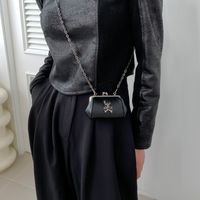 Women's Small Pu Leather Cross Skull Streetwear Buckle Crossbody Bag main image 5