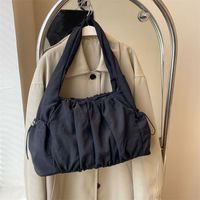 Women's Medium Cloth Solid Color Streetwear Square Zipper Underarm Bag main image 3