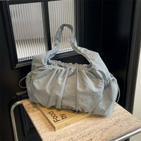 Femmes Moyen Chiffon Couleur Unie Vêtement De Rue Carré Fermeture Éclair Sac Sous Les Bras main image 4