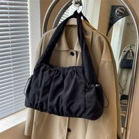 Women's Medium Cloth Solid Color Streetwear Square Zipper Underarm Bag main image 10