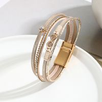 Basic Modern Style Classic Style Infinity Pu Leather Layered Women's Bracelets main image 1