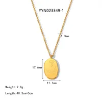 IG Style Nordic Style Plant 304 Stainless Steel 18K Gold Plated Women's Pendant Necklace main image 2