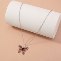Wholesale Jewelry IG Style Simple Style Butterfly Resin Copper Alloy Pendant Necklace main image 3