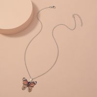 Wholesale Jewelry IG Style Simple Style Butterfly Resin Copper Alloy Pendant Necklace main image 5