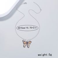 Großhandel Schmuck IG-Stil Einfacher Stil Schmetterling Harz Kupferlegierung Halskette Mit Anhänger main image 2