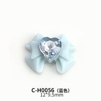 Sweet Heart Shape Bow Knot Resin Crystal Nail Decoration Accessories 10 PCS/Package sku image 3