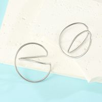 1 Pair Simple Style Solid Color Plating Alloy Gold Plated Silver Plated Ear Cuffs main image 3