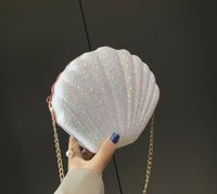 Women's Pu Leather Solid Color Elegant Shell Buckle Crossbody Bag sku image 1
