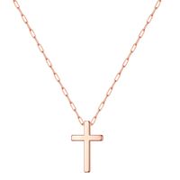 Casual Vintage Style Cross 304 Stainless Steel Plating Unisex Pendant Necklace sku image 1