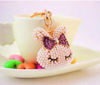 Cute Rabbit Alloy Women's Keychain main image 4