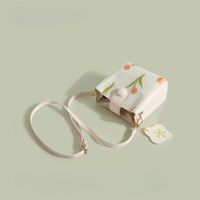 Women's Small Pu Leather Tulip Vintage Style Streetwear Flip Cover Crossbody Bag main image 5