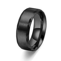 Modern Style Simple Style Commute Round Solid Color 304 Stainless Steel Men's Rings main image 3
