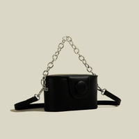 Women's Mini Pu Leather Solid Color Vintage Style Classic Style Square Flip Cover Crossbody Bag sku image 2