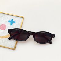 Casual Cute Color Block Resin Oval Frame Full Frame Kids Sunglasses sku image 5