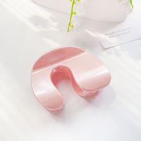 Women's Vacation Sweet Solid Color Plastic Hair Claws sku image 2