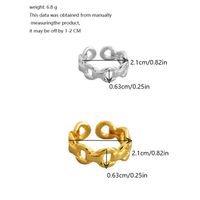 Simple Style Classic Style Solid Color Alloy Hollow Out Gold Plated Silver Plated Unisex Rings main image 2