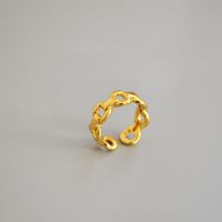 Simple Style Classic Style Solid Color Alloy Hollow Out Gold Plated Silver Plated Unisex Rings main image 3