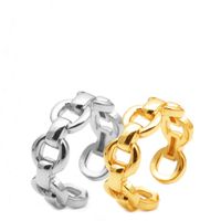 Simple Style Classic Style Solid Color Alloy Hollow Out Gold Plated Silver Plated Unisex Rings main image 5