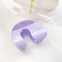 Women's Vacation Sweet Solid Color Plastic Hair Claws sku image 1