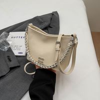 Women's Small Pu Leather Letter Classic Style Streetwear Zipper Crossbody Bag sku image 3
