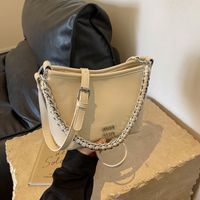 Women's Small Pu Leather Letter Classic Style Streetwear Zipper Crossbody Bag main image 5