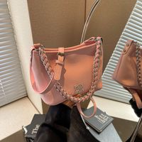 Women's Small Pu Leather Letter Classic Style Streetwear Zipper Crossbody Bag main image 7