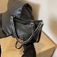 Women's Small Pu Leather Letter Classic Style Streetwear Zipper Crossbody Bag main image 10