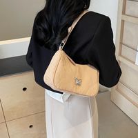 Women's Medium Pu Leather Solid Color Butterfly Classic Style Streetwear Zipper Underarm Bag main image 8
