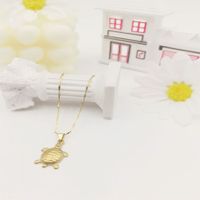 304 Stainless Steel Simple Style Classic Style Solid Color Pendant Necklace main image 2