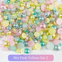 1 Set Resin Rhinestone Round Beads sku image 2