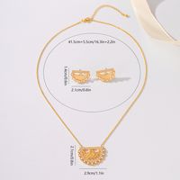 Copper 18K Gold Plated Glam Bridal Inlay Solid Color Zircon Jewelry Set main image 4