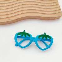 Sweet Artistic Color Block Resin Oval Frame Full Frame Kids Sunglasses sku image 5