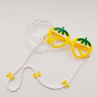 Sucré Artistique Bloc De Couleur Résine Cadre Ovale Plein Cadre Enfants Lunettes De Soleil sku image 8