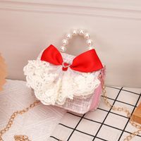 Girl'S Small Woolen Solid Color Elegant Cute Beading Diamonds Magnetic Buckle Square Bag sku image 16
