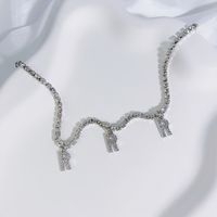 Vacation Simple Style Classic Style Letter Rhinestones Metal Copper Wholesale Waist Chain sku image 19