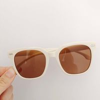 IG Style Casual Vacation Solid Color Resin Square Full Frame Kids Sunglasses sku image 2