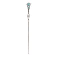 Women's Ethnic Style Water Droplets Metal Inlay Turquoise Rhinestones Hairpin main image 4