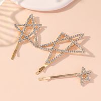 Women's IG Style Simple Style Star Rhinestone Hollow Out Inlay Rhinestones Hair Clip main image 5