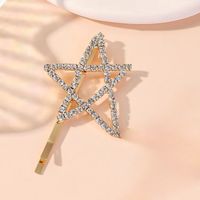 Women's IG Style Simple Style Star Rhinestone Hollow Out Inlay Rhinestones Hair Clip sku image 3