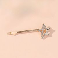 Women's IG Style Simple Style Star Rhinestone Hollow Out Inlay Rhinestones Hair Clip sku image 1