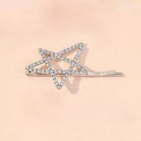 Women's IG Style Simple Style Star Rhinestone Hollow Out Inlay Rhinestones Hair Clip sku image 4